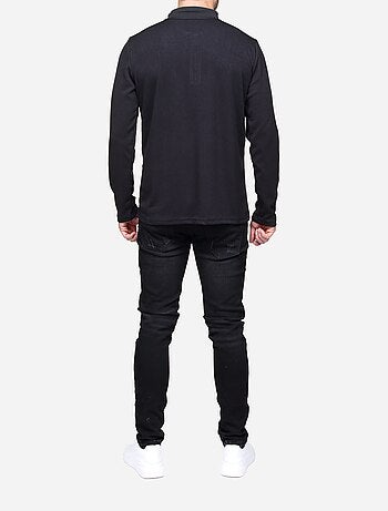 Maglione elegante con collo a polo e zip - Frilivin