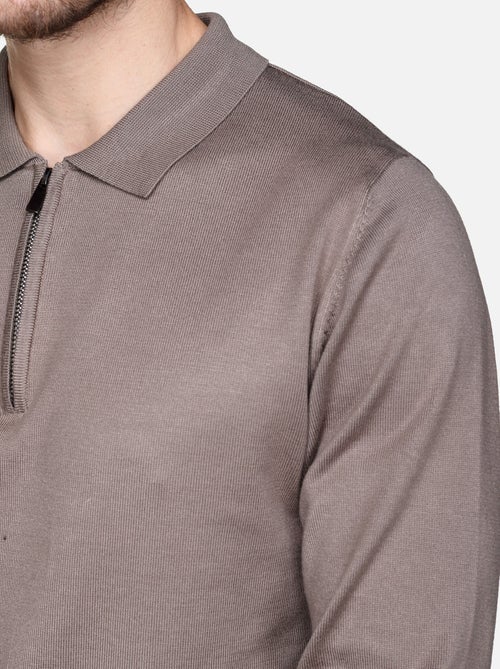 Maglione elegante con collo a polo e zip - Frilivin - Kiabi Maglione elegante con collo a polo e zip - Frilivin - Kiabi