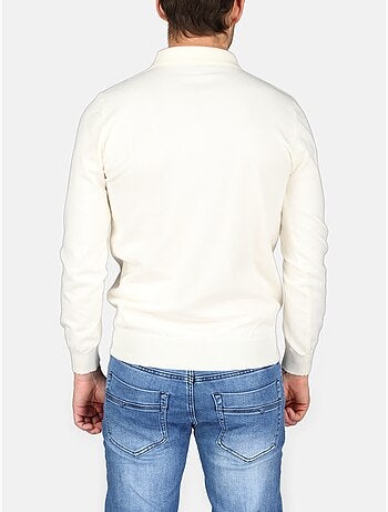 Maglione elegante con collo a polo e zip - Kenzarro