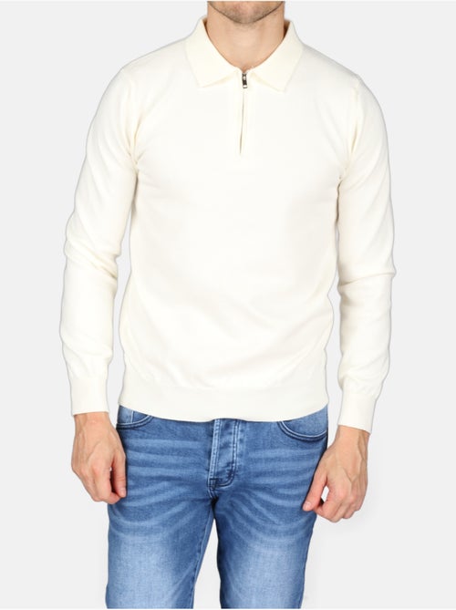 Maglione elegante con collo a polo e zip - Kenzarro - Kiabi Maglione elegante con collo a polo e zip - Kenzarro - Kiabi