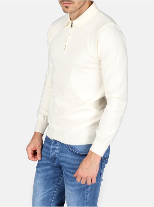 Maglione elegante con collo a polo e zip - Kenzarro - Kiabi Maglione elegante con collo a polo e zip - Kenzarro - Kiabi