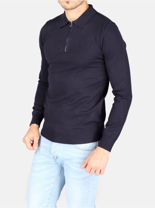 Maglione elegante con collo a polo e zip - Kenzarro - Kiabi Maglione elegante con collo a polo e zip - Kenzarro - Kiabi