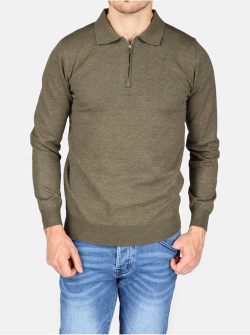 Maglione elegante con collo a polo e zip - Kenzarro - Kiabi Maglione elegante con collo a polo e zip - Kenzarro - Kiabi