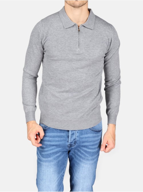 Maglione elegante con collo a polo e zip - Kenzarro - Kiabi Maglione elegante con collo a polo e zip - Kenzarro - Kiabi