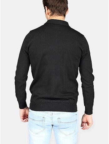 Maglione elegante con collo a polo e zip - Kenzarro