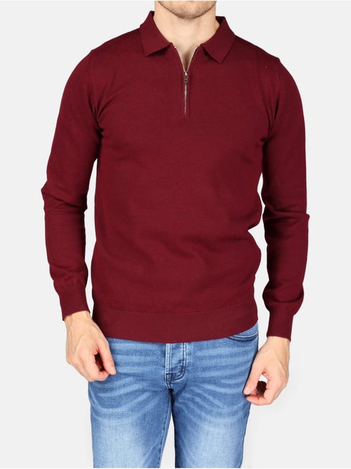 Maglione elegante con collo a polo e zip - Kenzarro - Kiabi Maglione elegante con collo a polo e zip - Kenzarro - Kiabi