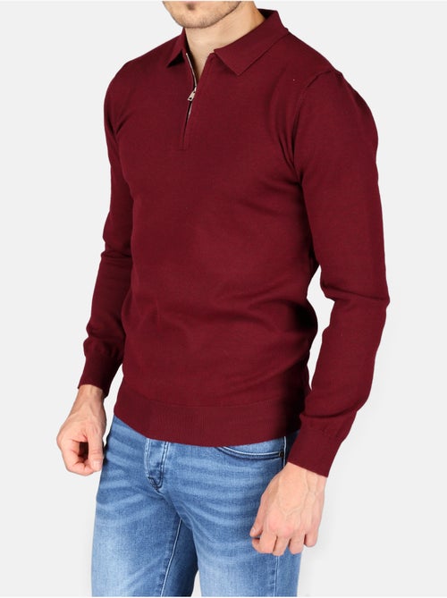 Maglione elegante con collo a polo e zip - Kenzarro - Kiabi Maglione elegante con collo a polo e zip - Kenzarro - Kiabi