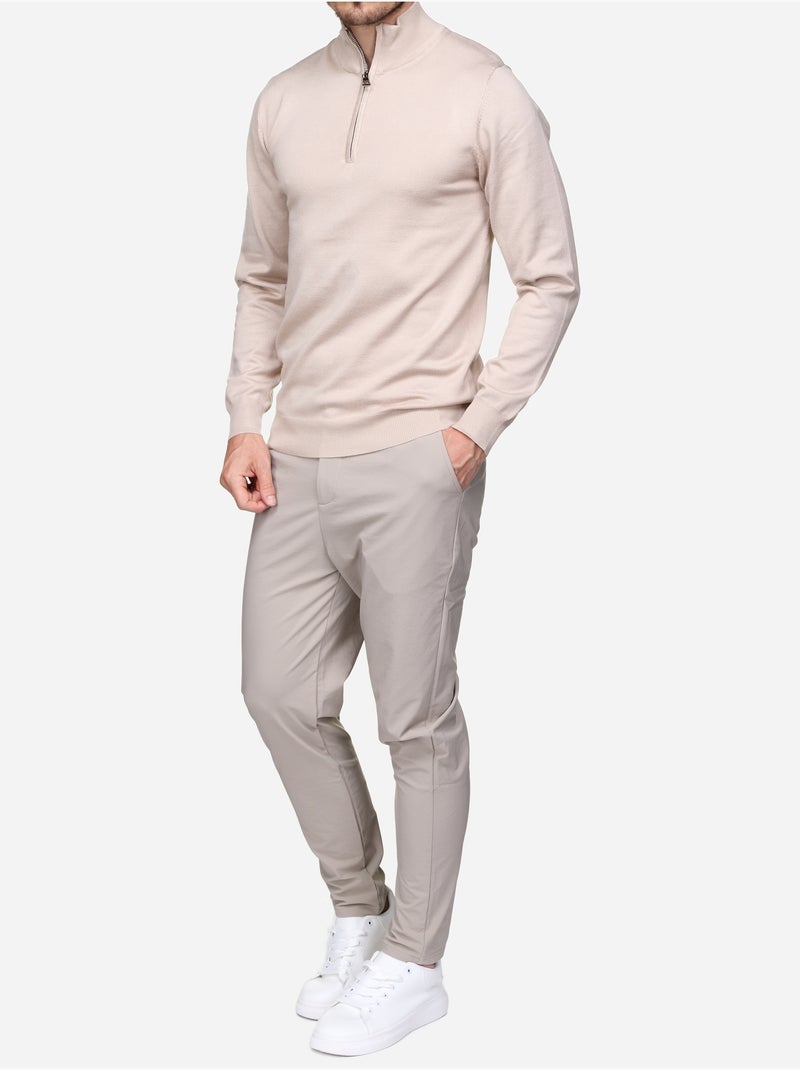 Maglione elegante con collo alla camionista - Frilivin Albicocca - Kiabi
