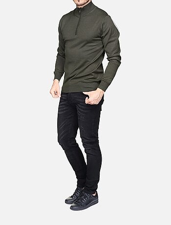 Maglione elegante con collo alla camionista - Frilivin