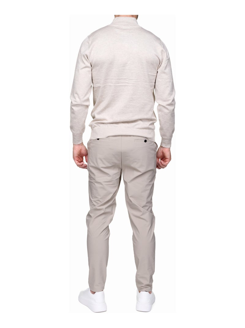 Maglione elegante con collo alla camionista - Frilivin Crema - Kiabi