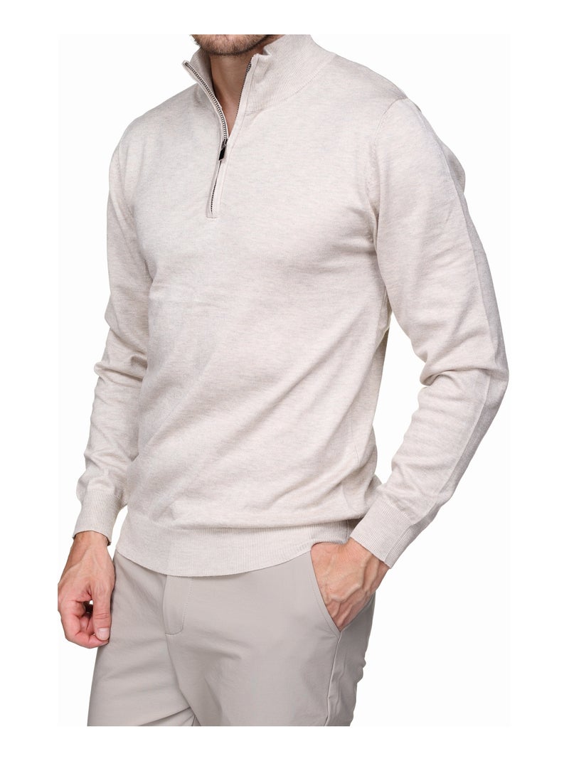 Maglione elegante con collo alla camionista - Frilivin Crema - Kiabi