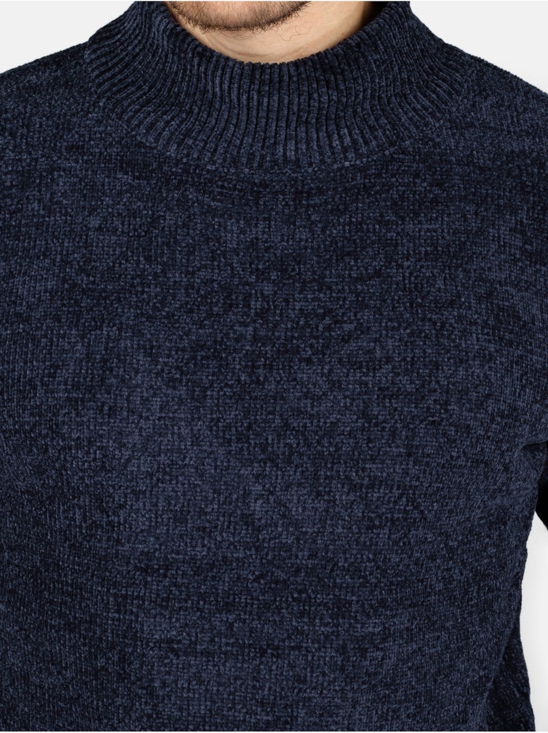 Maglione elegante con collo alto - Kenzarro Blu - Kiabi