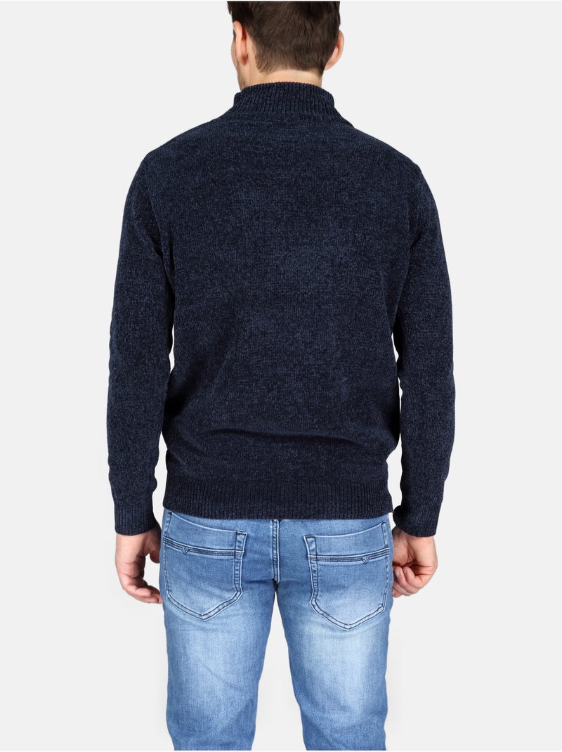 Maglione elegante con collo alto - Kenzarro Blu - Kiabi