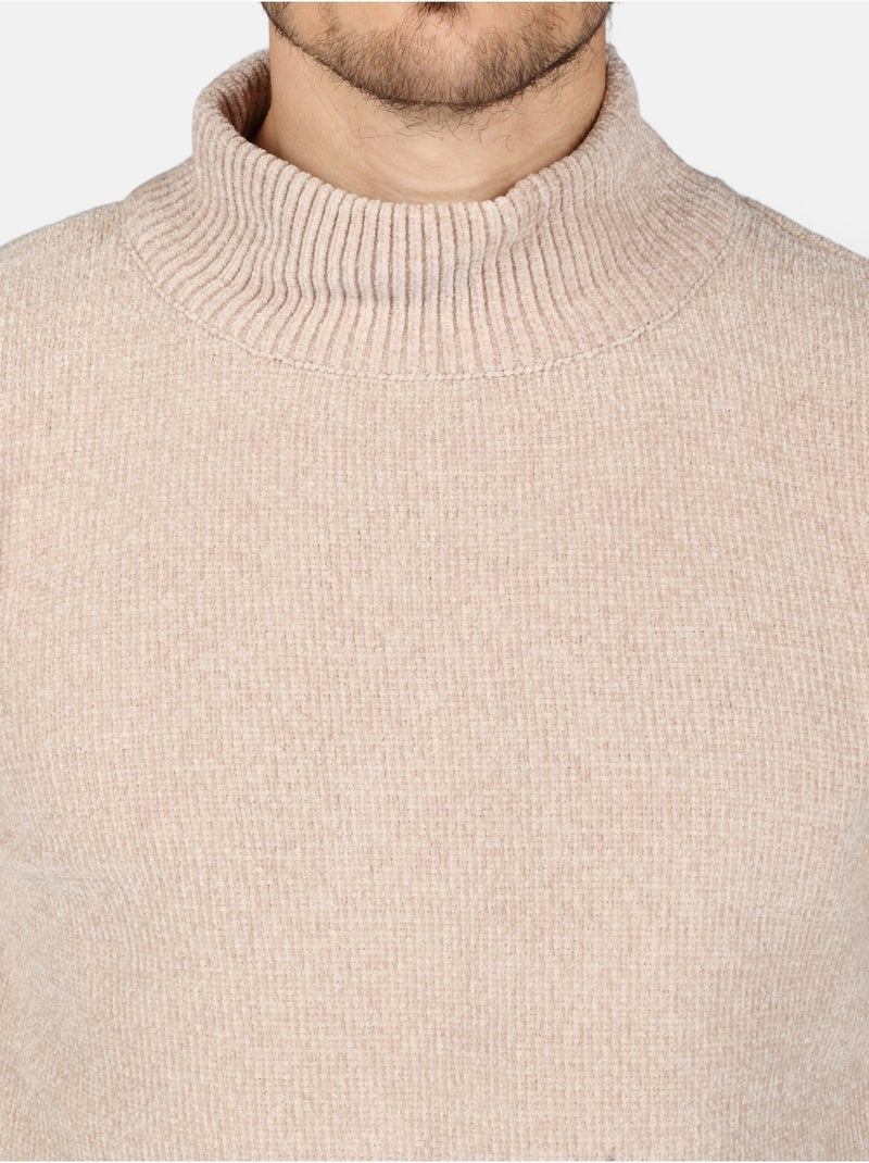 Maglione elegante con collo alto - Kenzarro Crema - Kiabi