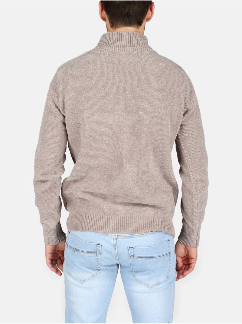 Maglione elegante con collo alto - Kenzarro Grigio chiaro - Kiabi