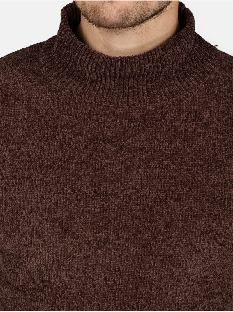 Maglione elegante con collo alto - Kenzarro Marrone - Kiabi