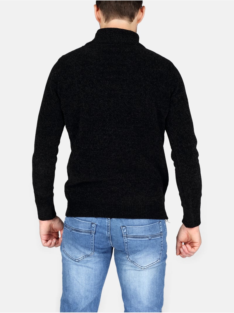 Maglione elegante con collo alto - Kenzarro Nero - Kiabi