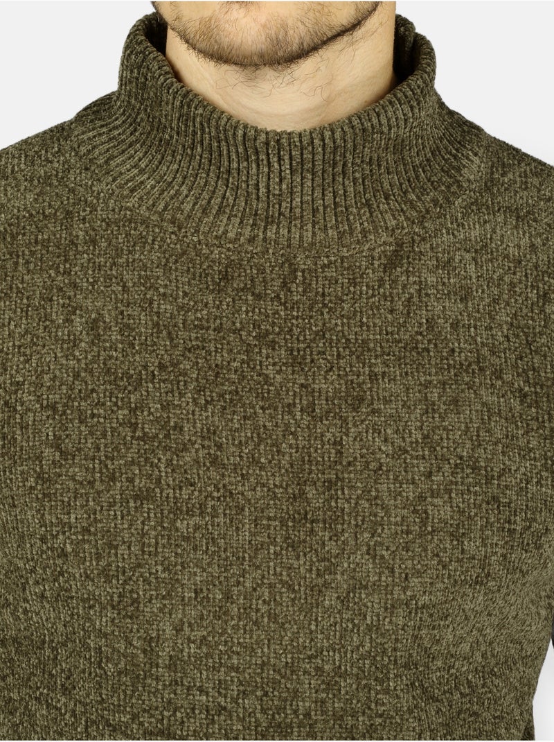 Maglione elegante con collo alto - Kenzarro Verde - Kiabi