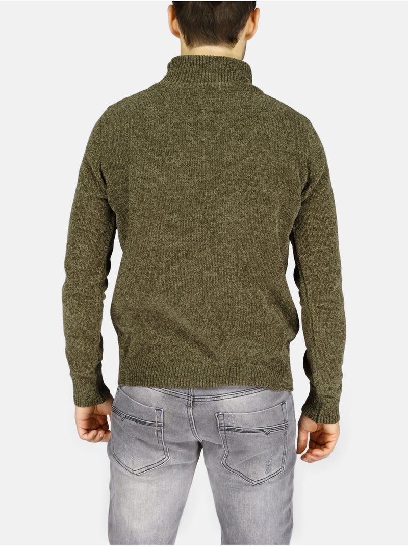 Maglione elegante con collo alto - Kenzarro Verde - Kiabi