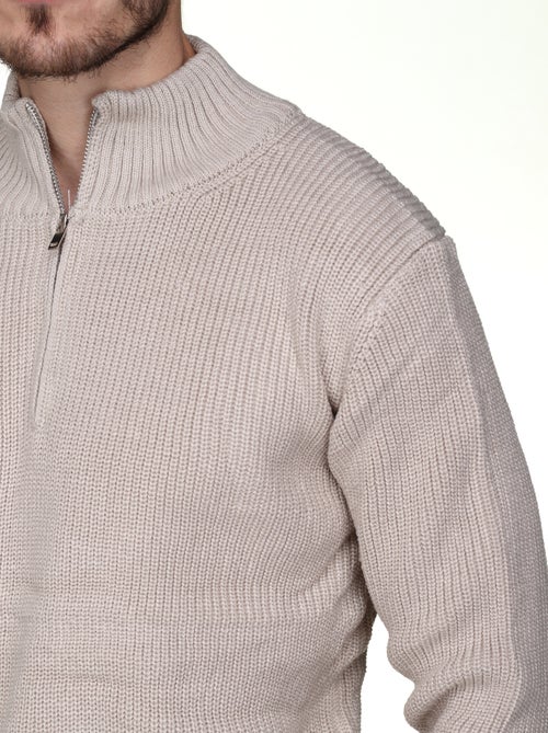 Maglione elegante con collo alto e cerniera - Kenzarro - Kiabi Maglione elegante con collo alto e cerniera - Kenzarro - Kiabi