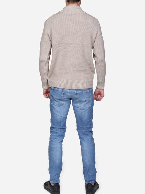 Maglione elegante con collo alto e cerniera - Kenzarro - Kiabi Maglione elegante con collo alto e cerniera - Kenzarro - Kiabi
