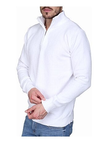 Maglione elegante con collo alto e cerniera - Kenzarro