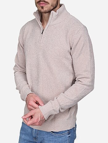 Maglione elegante con collo alto e cerniera - Kenzarro