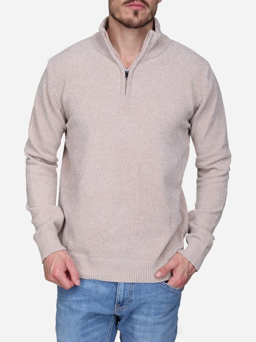 Maglione elegante con collo alto e cerniera - Kenzarro - Kiabi Maglione elegante con collo alto e cerniera - Kenzarro - Kiabi
