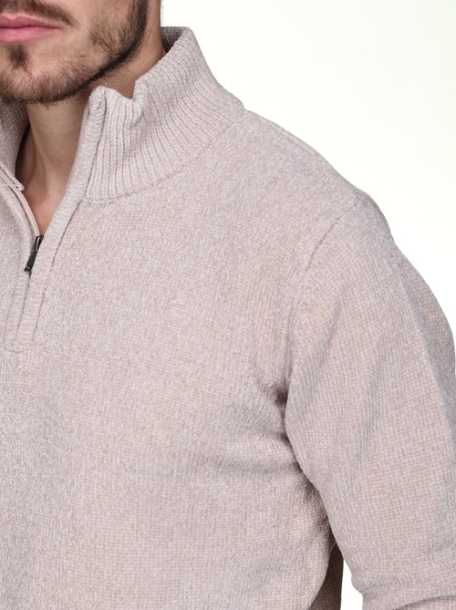 Maglione elegante con collo alto e cerniera - Kenzarro - Kiabi Maglione elegante con collo alto e cerniera - Kenzarro - Kiabi