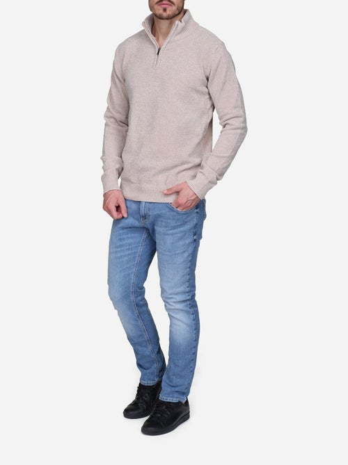 Maglione elegante con collo alto e cerniera - Kenzarro - Kiabi Maglione elegante con collo alto e cerniera - Kenzarro - Kiabi