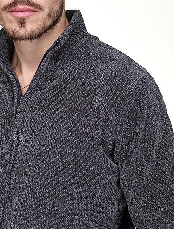 Maglione elegante con collo alto e cerniera - Kenzarro