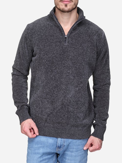 Maglione elegante con collo alto e cerniera - Kenzarro - Kiabi Maglione elegante con collo alto e cerniera - Kenzarro - Kiabi
