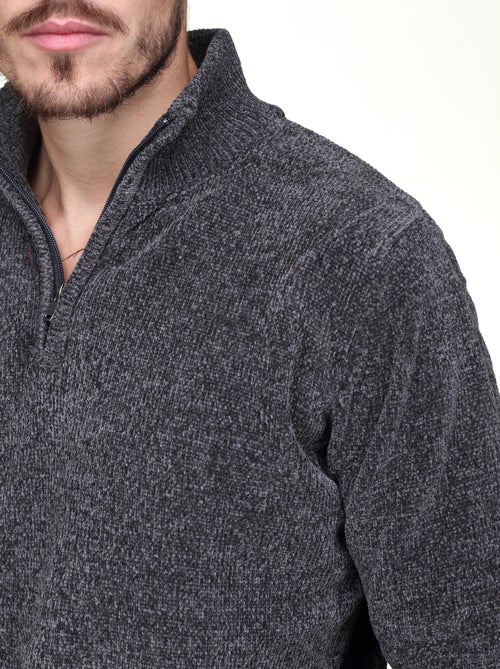 Maglione elegante con collo alto e cerniera - Kenzarro - Kiabi Maglione elegante con collo alto e cerniera - Kenzarro - Kiabi