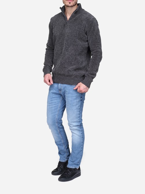 Maglione elegante con collo alto e cerniera - Kenzarro - Kiabi Maglione elegante con collo alto e cerniera - Kenzarro - Kiabi