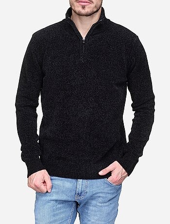 Maglione elegante con collo alto e cerniera - Kenzarro