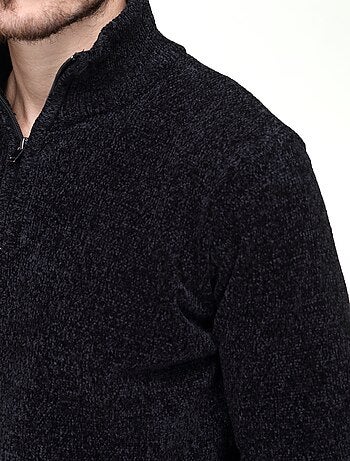 Maglione elegante con collo alto e cerniera - Kenzarro