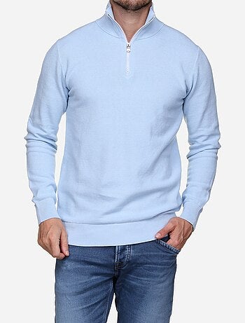 Maglione elegante con collo alto e cerniera - Yves Enzo