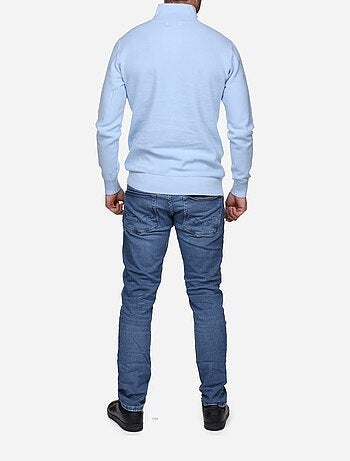 Maglione elegante con collo alto e cerniera - Yves Enzo