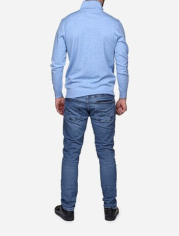 Maglione elegante con collo alto e cerniera - Yves Enzo