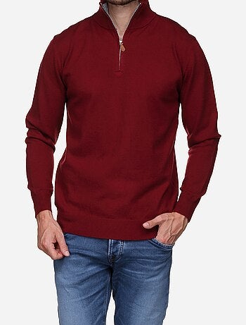 Maglione elegante con collo alto e cerniera - Yves Enzo