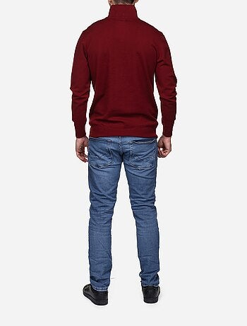 Maglione elegante con collo alto e cerniera - Yves Enzo