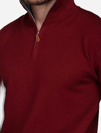 Maglione elegante con collo alto e cerniera - Yves Enzo
