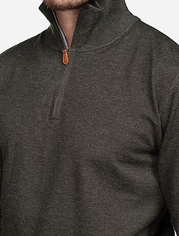 Maglione elegante con collo alto e cerniera - Yves Enzo