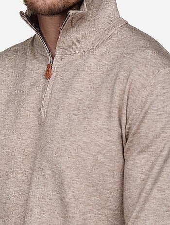Maglione elegante con collo alto e cerniera - Yves Enzo