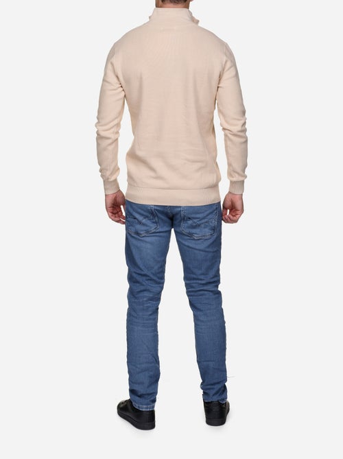 Maglione elegante con collo alto e cerniera - yves enzo - Kiabi Maglione elegante con collo alto e cerniera - yves enzo - Kiabi