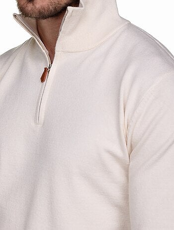 Maglione elegante con collo alto e cerniera - Yves Enzo