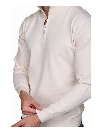 Maglione elegante con collo alto e cerniera - Yves Enzo