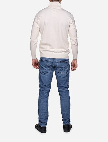 Maglione elegante con collo alto e cerniera - Yves Enzo