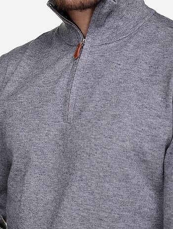Maglione elegante con collo alto e cerniera - Yves Enzo