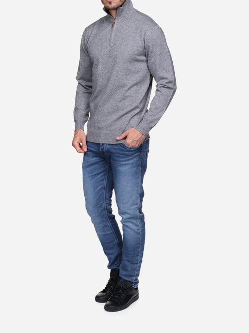 Maglione elegante con collo alto e cerniera - Yves Enzo - Kiabi Maglione elegante con collo alto e cerniera - Yves Enzo - Kiabi